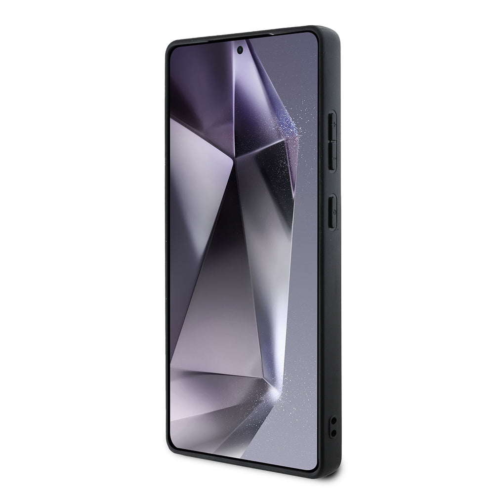 Galaxy S25 Ultra Kılıf DKNY Orjinal Lisanslı Kartlıklı 3D Yazılı Repeat Texture Pattern Kapak