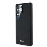 Galaxy S25 Ultra Kılıf DKNY Orjinal Lisanslı Magnetik PU Deri Grid Pattern Kapak