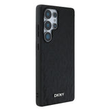 Galaxy S25 Ultra Kılıf DKNY Orjinal Lisanslı Magnetik PU Deri Grid Pattern Kapak