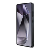 Galaxy S25 Ultra Kılıf DKNY Orjinal Lisanslı Magnetik PU Deri Grid Pattern Kapak
