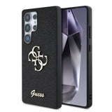 Galaxy S25 Ultra Kılıf Guess Orjinal Lisanslı 4G Büyük Metal Logolu Glitter Kapak
