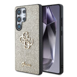 Galaxy S25 Ultra Kılıf Guess Orjinal Lisanslı 4G Büyük Metal Logolu Glitter Kapak