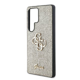 Galaxy S25 Ultra Kılıf Guess Orjinal Lisanslı 4G Büyük Metal Logolu Glitter Kapak