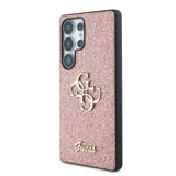 Galaxy S25 Ultra Kılıf Guess Orjinal Lisanslı 4G Büyük Metal Logolu Glitter Kapak