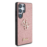 Galaxy S25 Ultra Kılıf Guess Orjinal Lisanslı 4G Büyük Metal Logolu Glitter Kapak