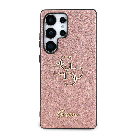 Galaxy S25 Ultra Kılıf Guess Orjinal Lisanslı 4G Büyük Metal Logolu Glitter Kapak