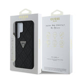 Galaxy S25 Ultra Kılıf Guess Orjinal Lisanslı 4G Desenli Sıcak Damgalı Üçgen Logolu Kapak