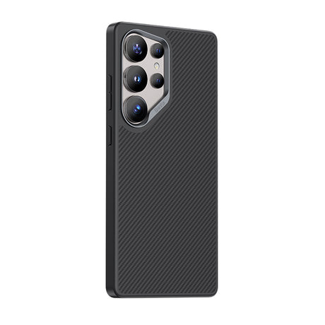 Galaxy S25 Ultra Kılıf Karbon Fiber M-safe Şarj Özellikli Benks Hybrid ArmorPro 600D Kevlar Kapak