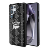 Galaxy S25 Ultra Kılıf Lacoste Orjinal Lisanslı M-safe Şarj Özellikli Mono Vintage Logo Kapak