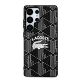 Galaxy S25 Ultra Kılıf Lacoste Orjinal Lisanslı M-safe Şarj Özellikli Mono Vintage Logo Kapak
