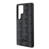 Galaxy S25 Ultra Kılıf Lacoste Orjinal Lisanslı M-safe Şarj Özellikli PU Deri Görünümlü Karışık Monogram Desenli Kapak