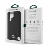 Galaxy S25 Ultra Kılıf Lacoste Orjinal Lisanslı PU Pike Desenli Arka Yüzey İkonik Timsah Dokuma Logolu Kapak