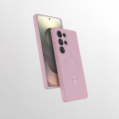Galaxy S25 Ultra Kılıf M-safe Şarj Özellikli Standlı Zore Samara Kapak