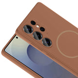 Galaxy S25 Ultra Kılıf M-safe Şarj Özellikli Zore Meta Kapak