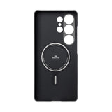 Galaxy S25 Ultra Kılıf M-safe Şarj Özellikli 600D Aramid Fiber Pitaka Ultra-Slim Classic Serisi Black-Grey Twill Kapak