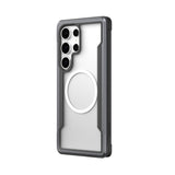 Galaxy S25 Ultra Kılıf M-safe Şarj Özellikli Airbagli Raptic Shield Serisi Şeffaf Arka Yüzey Kapak