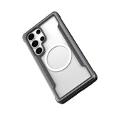 Galaxy S25 Ultra Kılıf M-safe Şarj Özellikli Airbagli Raptic Shield Serisi Şeffaf Arka Yüzey Kapak