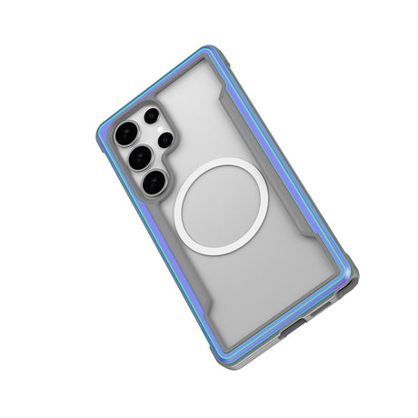 Galaxy S25 Ultra Kılıf M-safe Şarj Özellikli Airbagli Raptic Shield Serisi Şeffaf Arka Yüzey Kapak