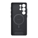 Galaxy S25 Ultra Kılıf M-safe Şarj Özellikli Aramid Fiber 3 Fonksiyon Butonlu Pitaka PinButton Serisi Kapak