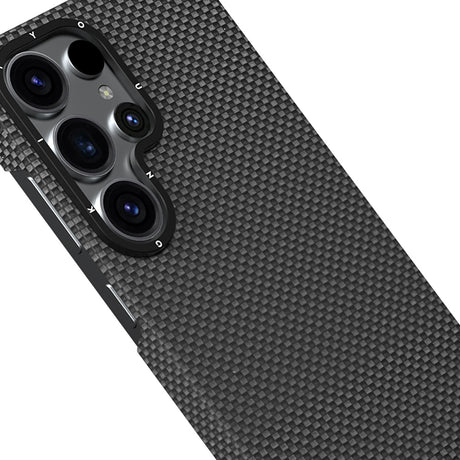 Galaxy S25 Ultra Kılıf M-safe Şarj Özellikli Aramid Fiber Youngkit 1500D Kevlar Extreme Wing Serisi Kapak