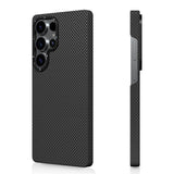 Galaxy S25 Ultra Kılıf M-safe Şarj Özellikli Aramid Fiber Youngkit 1500D Kevlar Extreme Wing Serisi Kapak