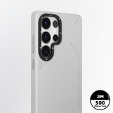 Galaxy S25 Ultra Kılıf M-safe Şarj Özellikli Basit Mat Deri Desenli Youngkit Tech Fashion Serisi Kapak