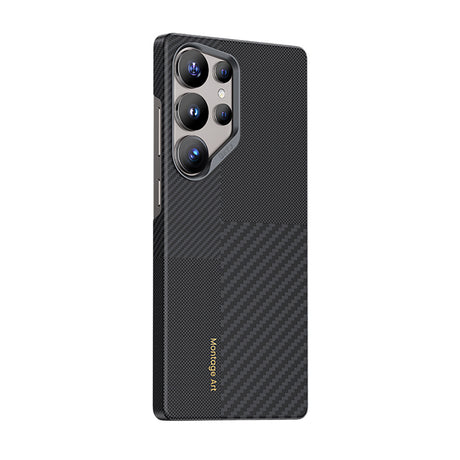 Galaxy S25 Ultra Kılıf M-safe Şarj Özellikli Karbon Fiber Benks Montage ArmorAir Kevlar Kapak