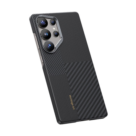 Galaxy S25 Ultra Kılıf M-safe Şarj Özellikli Karbon Fiber Benks Montage ArmorAir Kevlar Kapak