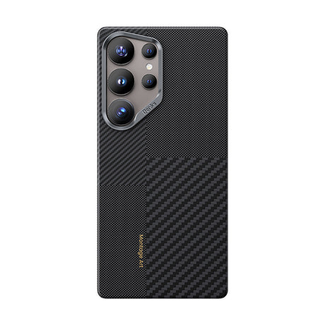Galaxy S25 Ultra Kılıf M-safe Şarj Özellikli Karbon Fiber Benks Montage ArmorAir Kevlar Kapak