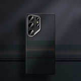 Galaxy S25 Ultra Kılıf M-safe Şarj Özellikli Karbon Fiber Tasarımlı Benks Aurora ArmorAir Kevlar Kapak