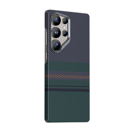 Galaxy S25 Ultra Kılıf M-safe Şarj Özellikli Karbon Fiber Tasarımlı Benks Aurora ArmorAir Kevlar Kapak