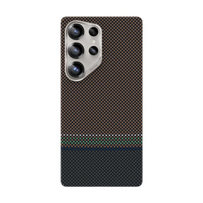 Galaxy S25 Ultra Kılıf M-safe Şarj Özellikli Karbon Fiber Tasarımlı Benks Prestige ArmorAir Kevlar Kapak