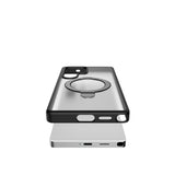 Galaxy S25 Ultra Kılıf M-safe Şarj Özellikli Raptic Air Stand Serisi Buzlu Transparan Tasarımlı Standlı Kapak