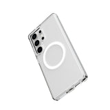Galaxy S25 Ultra Kılıf M-safe Şarj Özellikli Raptic Crystal M-safe Serisi Şeffaf Kapak