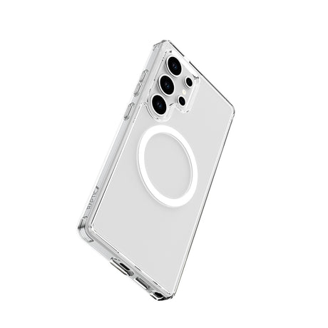 Galaxy S25 Ultra Kılıf M-safe Şarj Özellikli Raptic Crystal M-safe Serisi Şeffaf Kapak