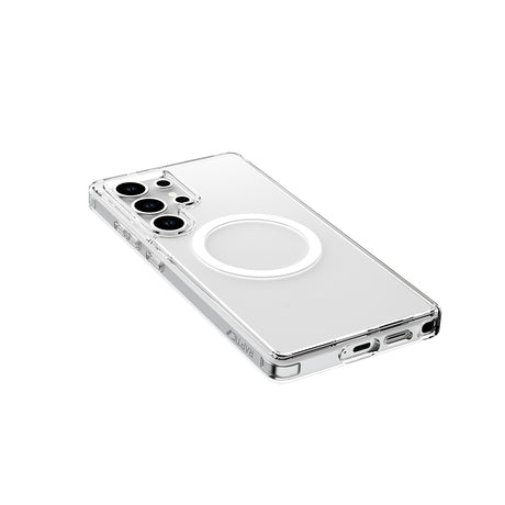 Galaxy S25 Ultra Kılıf M-safe Şarj Özellikli Raptic Crystal M-safe Serisi Şeffaf Kapak