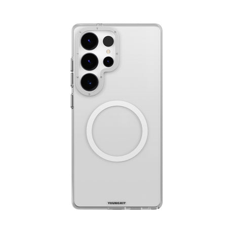 Galaxy S25 Ultra Kılıf M-safe Şarj Özellikli Şeffaf Youngkit Crystal Shield Serisi Kapak