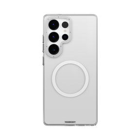 Galaxy S25 Ultra Kılıf M-safe Şarj Özellikli Şeffaf Youngkit Crystal Shield Serisi Kapak