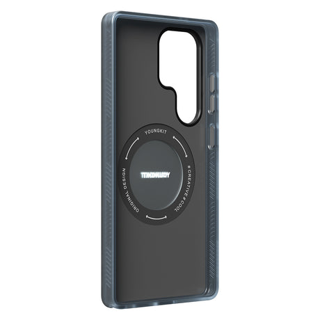 Galaxy S25 Ultra Kılıf M-safe Şarj Özellikli Youngkit 360° Standlı Starship Serisi Kapak