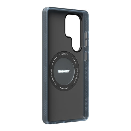 Galaxy S25 Ultra Kılıf M-safe Şarj Özellikli Youngkit 360° Standlı Technology Serisi Kapak
