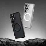 Galaxy S25 Ultra Kılıf M-safe Şarj Özellikli Youngkit Rock Sand Serisi Kapak