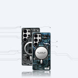 Galaxy S25 Ultra Kılıf M-safe Şarj Özellikli YoungKit Technology Serisi Kapak