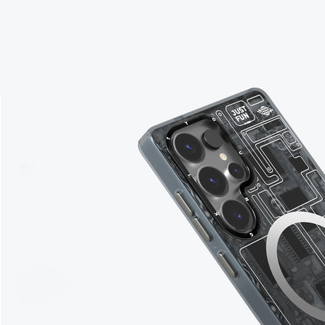 Galaxy S25 Ultra Kılıf M-safe Şarj Özellikli YoungKit Technology Serisi Kapak