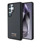 Galaxy S25 Ultra Kılıf Redbull Orjinal Lisanslı M-safe Şarj Özellikli Karbon Fiber Tasarımlı Parlayan Logolu Kapak
