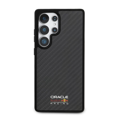 Galaxy S25 Ultra Kılıf Redbull Orjinal Lisanslı M-safe Şarj Özellikli Karbon Fiber Tasarımlı Parlayan Logolu Kapak