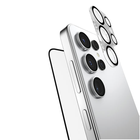 Galaxy S25 Ultra Raptic 2in1 Bundle Kit Parmak İzi BırakmayanTemperli Ekran Koruyucu + Lens Koruyucu Set