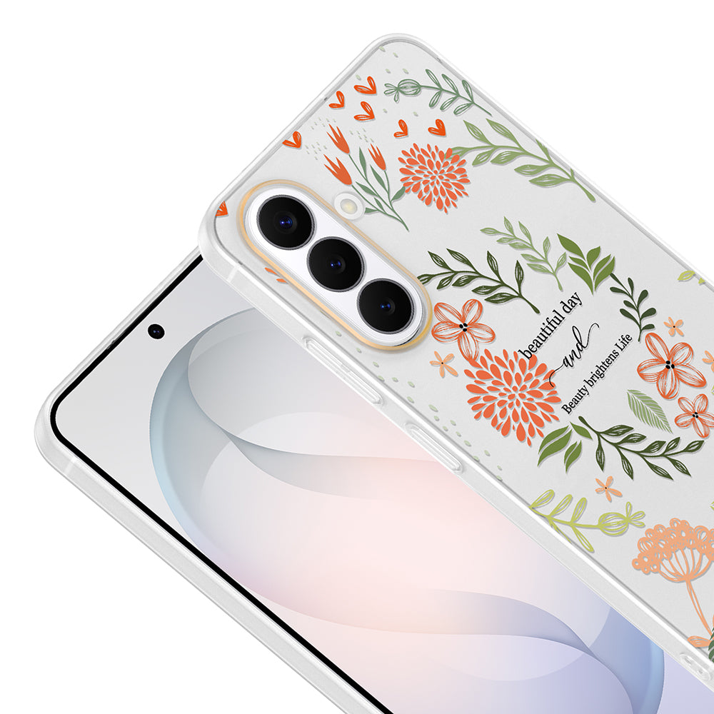 Galaxy S26 Kılıf Kamera Korumalı Desenli Zore Klip Kapak