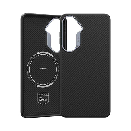 Galaxy S26 Kılıf Karbon Fiber M-safe Şarj Özellikli Benks Hybrid ArmorPro 600D Kevlar Kapak