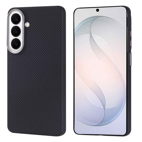 Galaxy S26 Kılıf M-safe Şarj Özellikli Karbon Fiber Görünümlü Zore Nekst Kapak