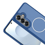 Galaxy S26 Kılıf M-Safe Şarj Özellikli Metal Kamera Çerçeveli Zore Sanremo Silikon Kapak
